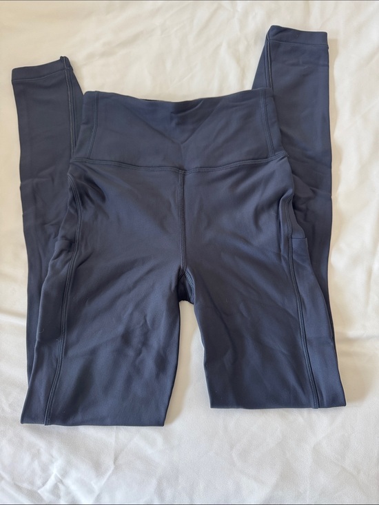 lululemon athletica Pants - Lululemon Navy Fleece Lined Leggings